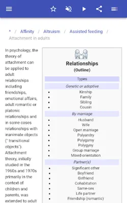 Interpersonal relationships android App screenshot 3